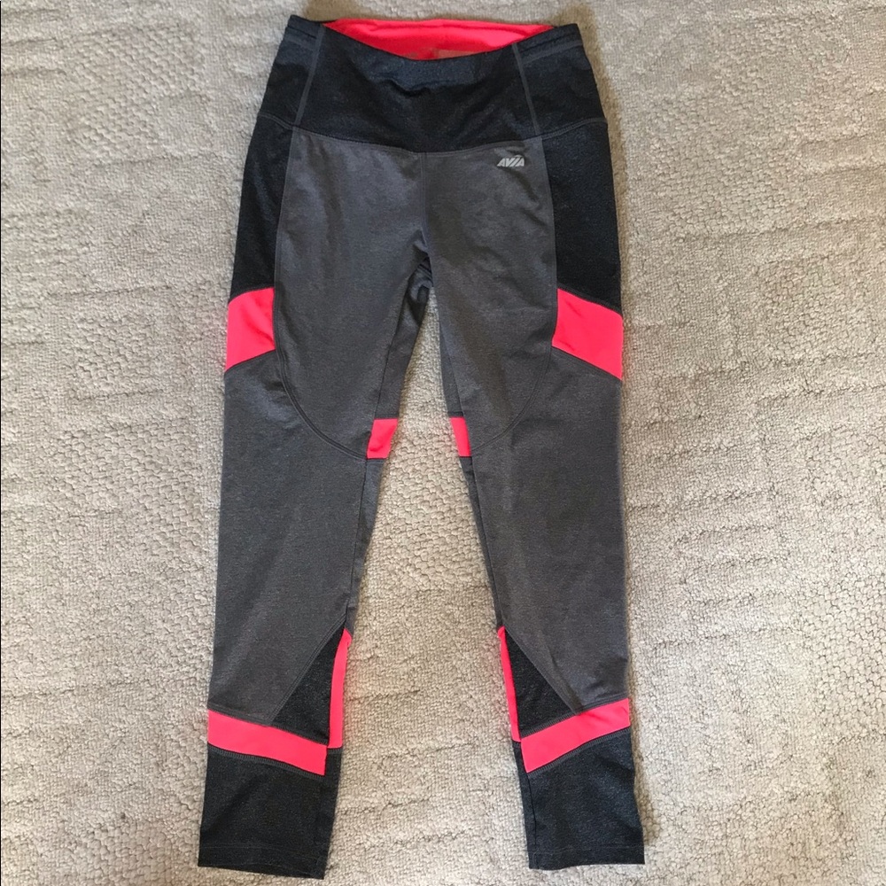 Avia Pink and Gray workout Leggings